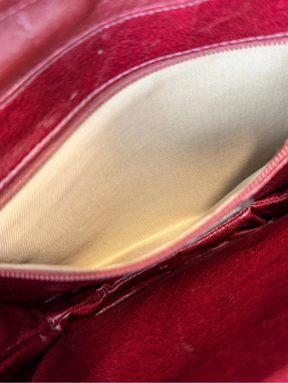 Vintage Halston Burgundy Suede Leather Saddle Crossbody Bag